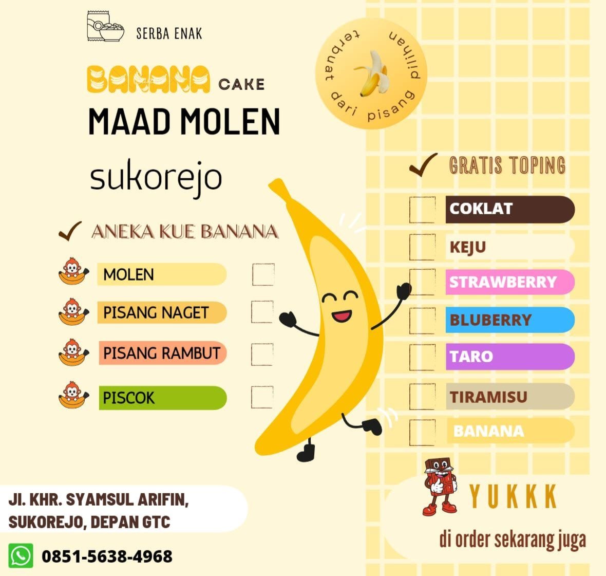 Banner Maad Molen Sokarajjhe. (Foto: Istimewa - ZONA INDONESIA)
