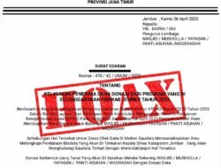 Surat Edaran Bupati Jember Soal Kelayakan Penerima Donasi Dipastikan Palsu