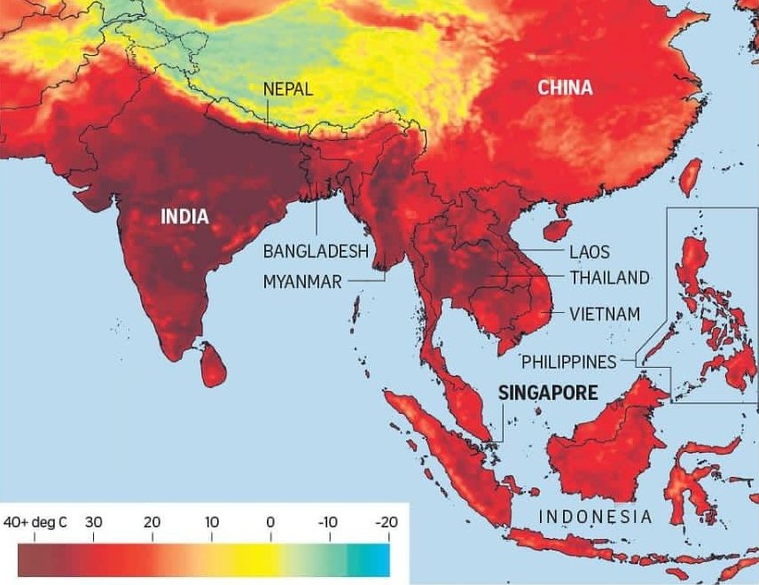 Ilustrasi Gelombang Panas Asia (Foto: BMKG - ZONA INDONESIA)