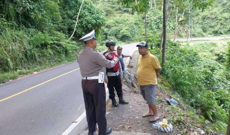 Lokasi KM 36.400 di area Gunung Gumitir yang bakal dilakukan evakuasi besok Jumat, 19 Mei 2023. (Foto: Istimewa)