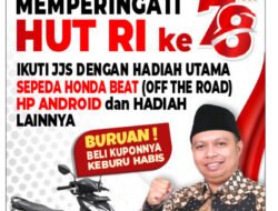 Yuk Ikut Jalan Santai Desa Gambiran Jember, Berhadiah Motor hingga Smartphone