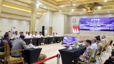 Suarana Rakor RSPA Korlantas Polri di Pendapa Wahyawibawagraha, Rabu (5/7/2023). (Foto: Diskominfo Jember)