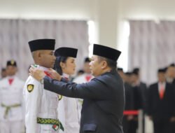 Bupati Jember Kukuhkan Anggota Paskibraka HUT ke-78 RI