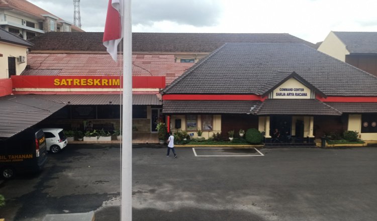 Halaman Mapolres Jember. (Foto: Teamwork)