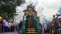 Karnaval budaya di Desa Lampeji, Kecamatan Mumbulsari, Kabupaten Jember. (Foto: Zainul Hasan)