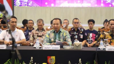 Bupati Jember dalam press conference Asian Music Games 2023