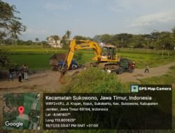 Ekskavator Tambang Galian C Ilegal di Sukokerto Diamankan ke Mako Polres Jember