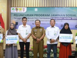 Bupati Jember Launching Program BPJS Naker