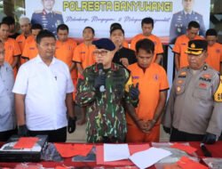 11 Tersangka Tindak Kejahatan di Banyuwangi Terancam 9 Tahun Penjara