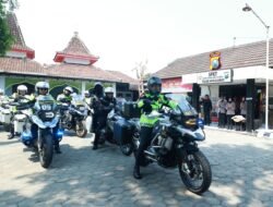 Kapolda Jatim Pantau Pengamanan Nataru di Jalur Pantura Surabaya – Banyuwangi Pakai Moge