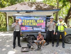 Tambal Ban Gratis Inisiatif Satlantas Polres Situbondo Momentum Nataru 2023