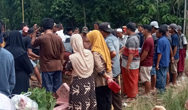 Korban saat dimakankan. (Foto: Istimewa)