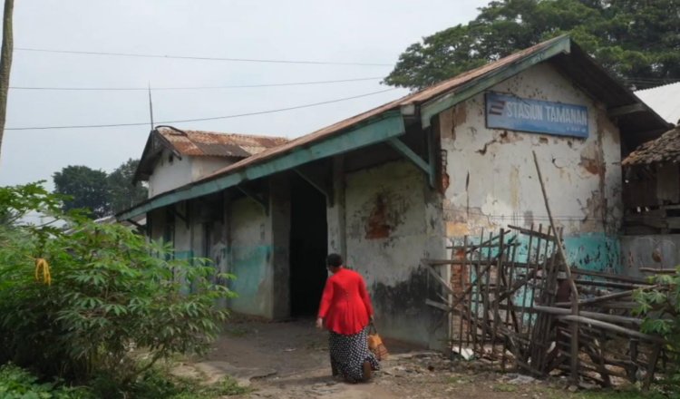Area stasiun kereta di Kalisat - Panarukan. (Foto: Istimewa)