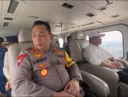 Kapolri Pantau Arus Balik 2024 di Jalan Tol Pakai Helikopter