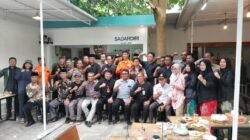 Halal bihalal forum pengurangan risiko bencana (FPRB) Banyuwangi. (Foto: Asep Ripkiyanto)