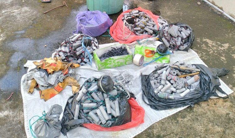 Bahan peledak/mercon yang ditemukan Polres Pasuruan. (Foto: Istimewa)