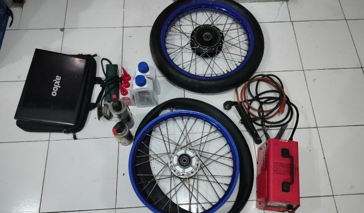 Barang bukti yang berhasil diamankan Reskrim Polsek Wongsorejo. (Foto: Istimewa)