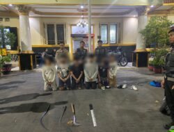 Enam Anggota Gangster di Surabaya Diringkus Polisi