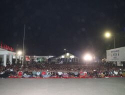 Pesan Damai dari Kapolres Pasuruan dalam Nobar Indonesia Vs Filipina