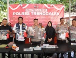 Komplotan Pencuri Toko Emas Lintas Provinsi Tertangkap Polisi di Trenggalek