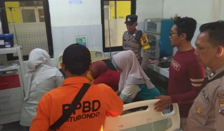 Sucipto, nelayan asal Dusun Bindung saat menjalani perawatan medis. (Foto: Pusdalops BPBD Situbondo)