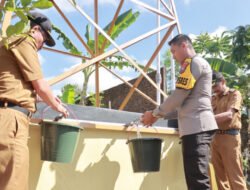 Sumur Bor Bhayangkara Tatag Trawang Tungga di Desa Candijati Diresmikan