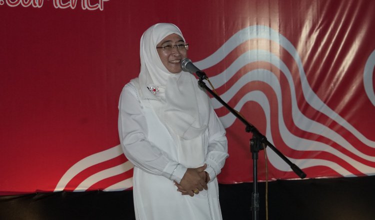 Wakil Bupati Sumenep memberikan sambutan dalam acara tasyakkuran, Minggu (18/8/2024). (Foto: sumenepkab.go.id)