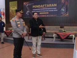 Polisi Sterilisasi Kantor KPU Kota Blitar Jelang Pendaftaran Pilkada 2024
