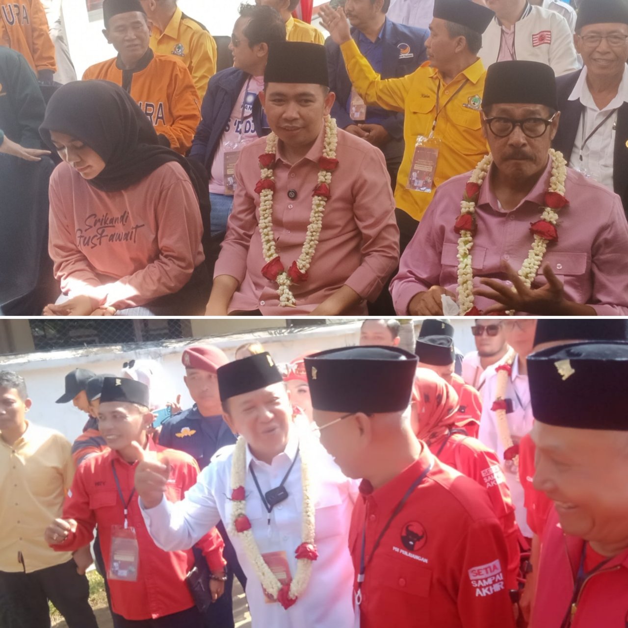 Kedua Paslon Bupati Jember saat mendaftar ke KPU. (Foto: Teamwork)
