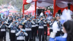 Parade Drumband tingkat Pelajar di Kabupaten Jember. (Foto: Diskominfo Jember)