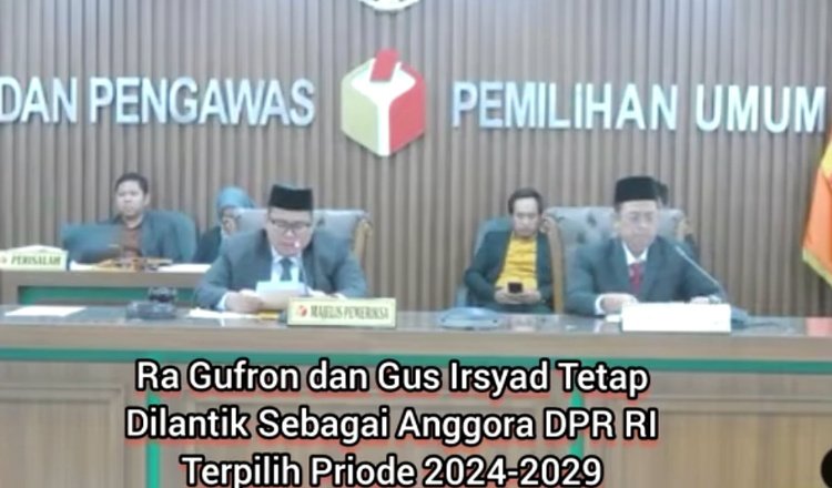 Bawaslu RI memutuskan Achmad Ghufron Siroj tetap akan dilantik sebagai anggota DPR RI, Jumat (27/9/2024). (Foto: Istimewa)