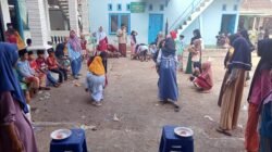 Para siswa mengikuti lomba Hari Ulang Tahun ke-25 Yayasan Al Mahasin Sambirampak Lor. (Foto: Abdus Syakur)