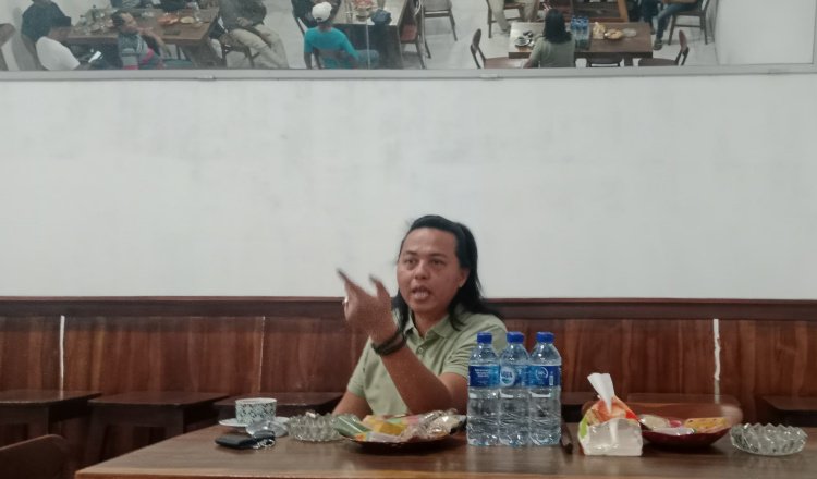 Jhi Lilur diwawancarai awak media, Sabtu (12/10/2024). (Foto: Teamwork)