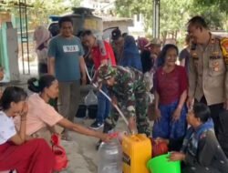 Polres Bondowoso Bantu Air Bersih di Tengah Kemarau, Warga Dusun Menuran Berterima Kasih
