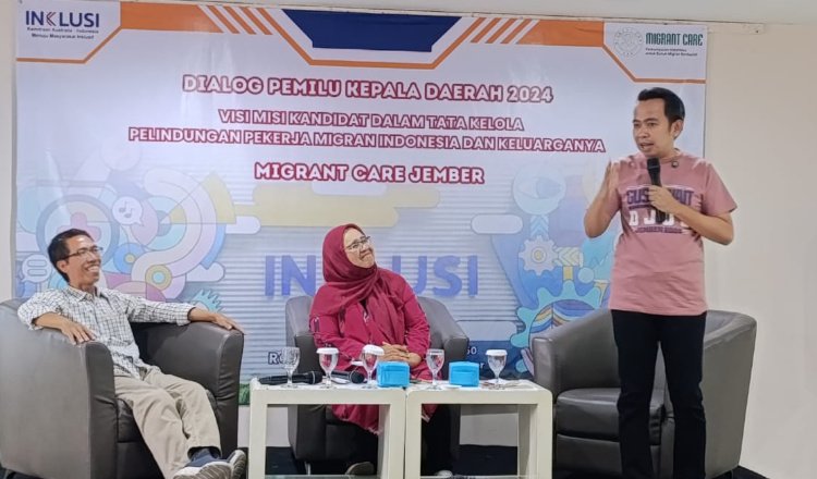 Gus Fawait menyampaikan pandangannya terkait PMI Jember. (Foto: Zainul Hasan)