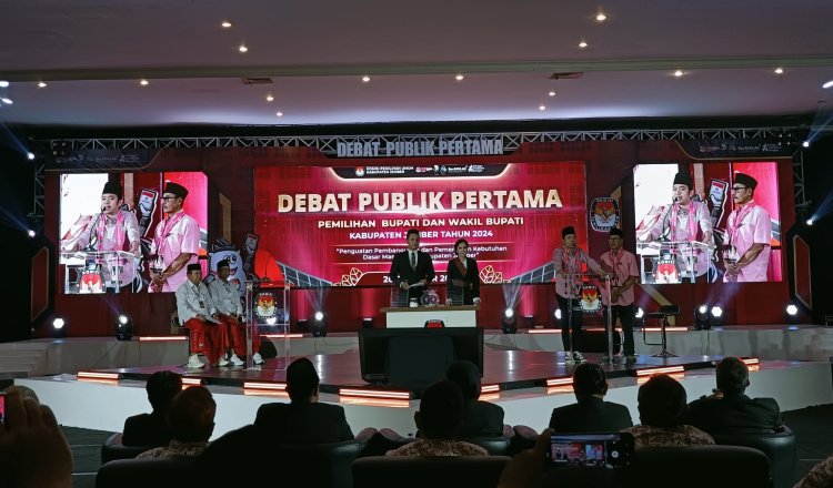 Debat Publik Pertama Bupati dan Wakil Bupati Jember. (Foto: Zainul Hasan)