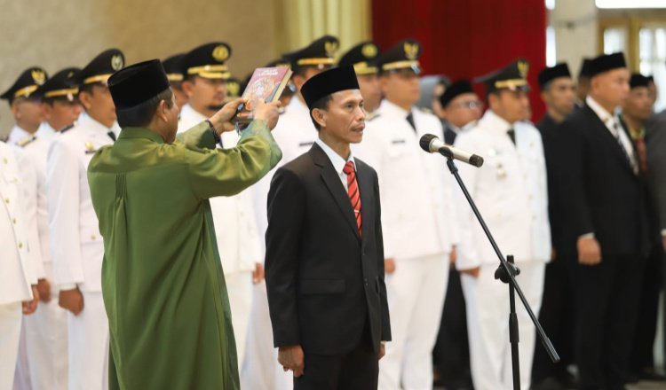 Sekda Jember, Hadi Sasmito, saat dilantik pada Jumat (28/7/2023), lalu. (Foto: Istimewa)