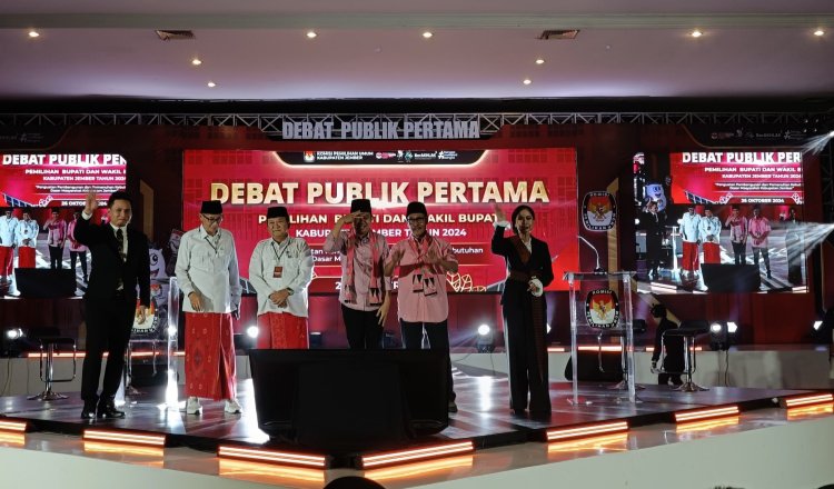 Debat Publik Pertama Pilkada Jember, Sabtu (26/10/2024). (Foto: Istimewa)