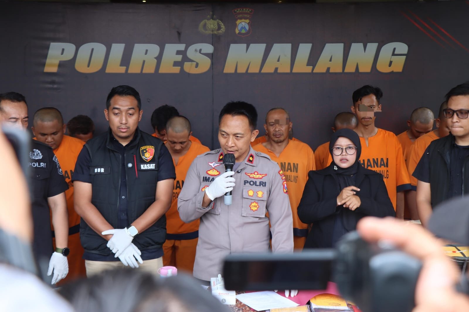 Konferensi pers ungkap kasus judi. (Foto: Istimewa)
