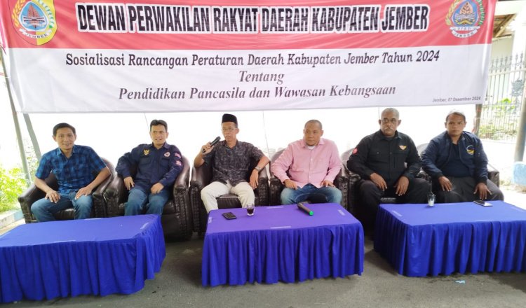 Sosialisasi raperda tentang Pendidikan Pancasila dan Wawasan Kebangsaan, Sabtu (6/12/2024). (Foto: Istimewa)
