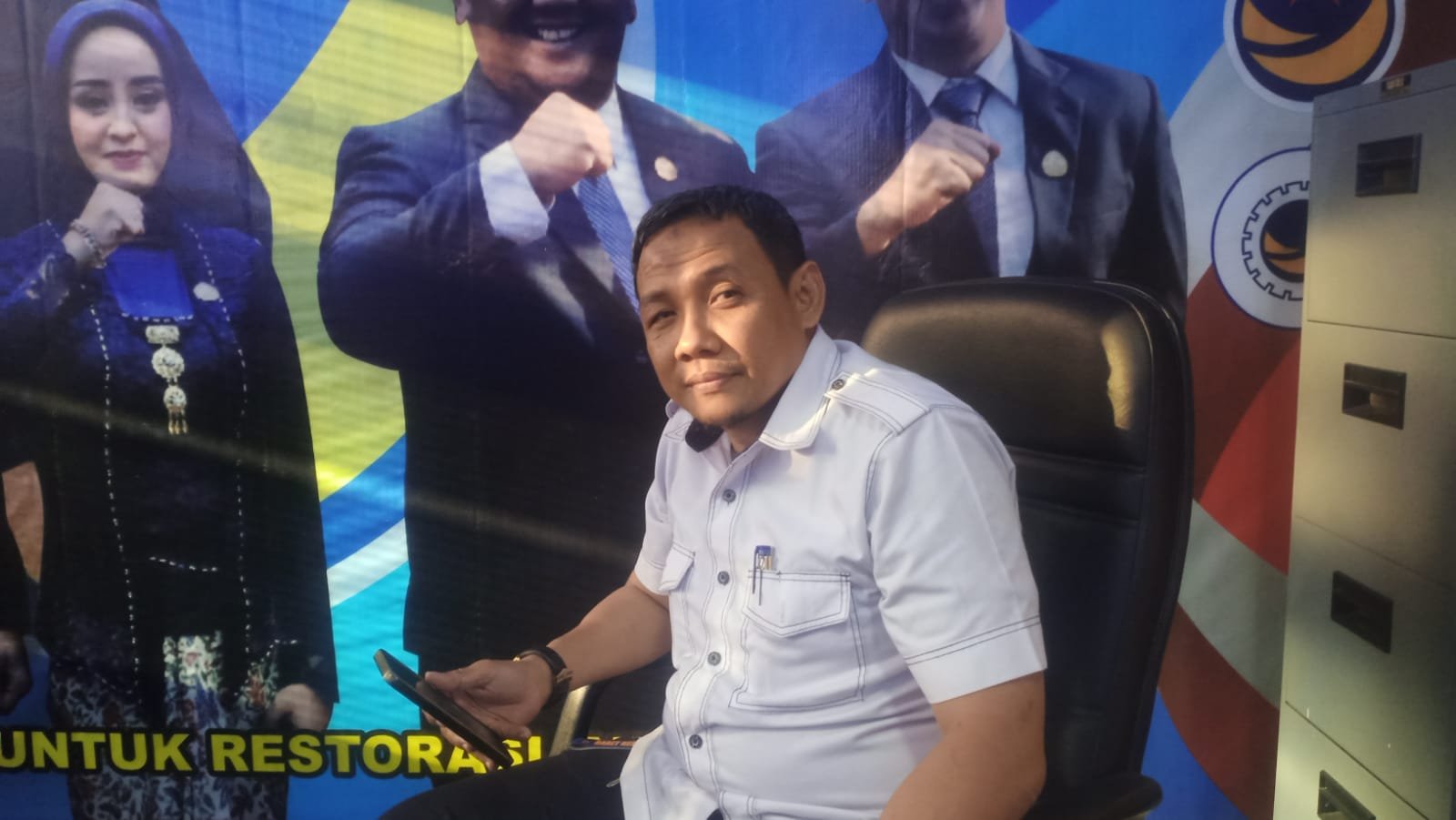 Ketua Fraksi Partai NasDem DPRD Jember, David Handoko Seto. (Foto: Teamwork)
