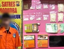 Pengedar Narkoba di Nganjuk Tertangkap Polisi, Ribuan Pil Dobel L Disita
