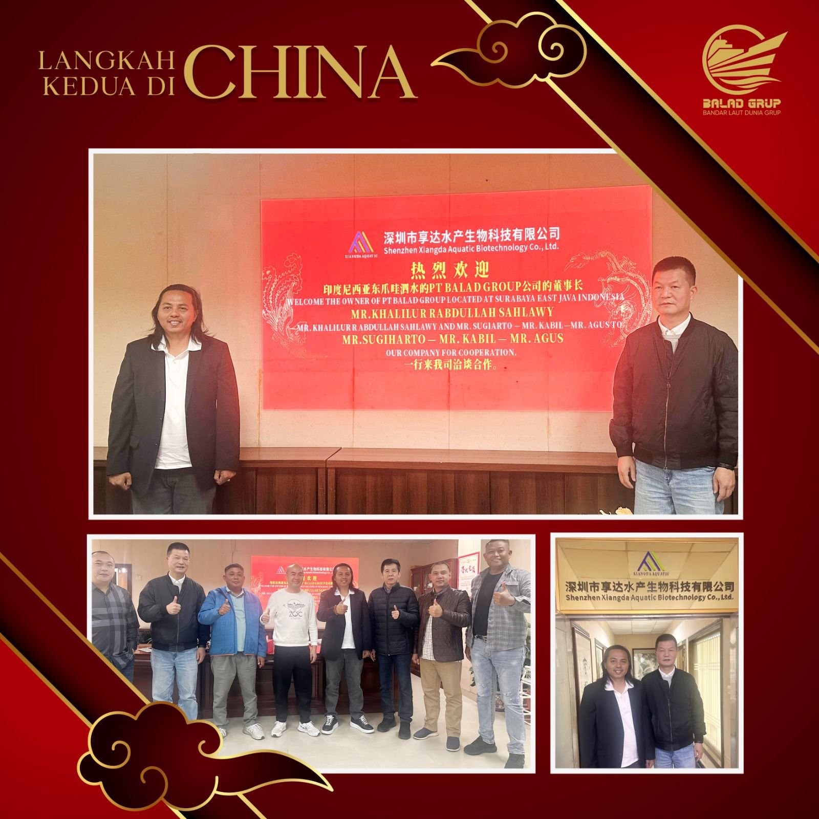 Owner Balad Grup bertemu pimpinan perusahaan swasta Nasional China. (Foto: Istimewa)