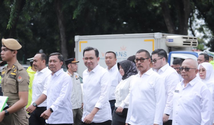 Gus Fawait-Djoko Susanto usai mengikuti gladi bersih pelantikan Bupati-Wakil Bupati Jember. (Foto: Diskominfo Jember untuk zonaindonesia.co.id)
