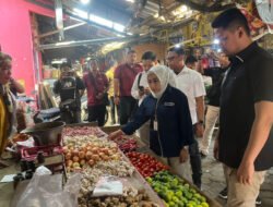 Satgas Pangan Polres Mojokerto Sidak Pasar Jelang Ramadan