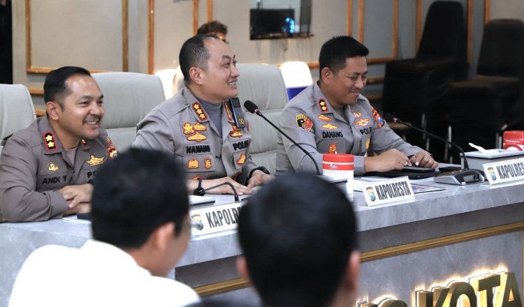 Rakor Lintas Sektoral di Hall Sanika Satyawada Polresta Malang Kota, Rabu (19/3/2025). (Foto: Humas Polres Malang Raya)