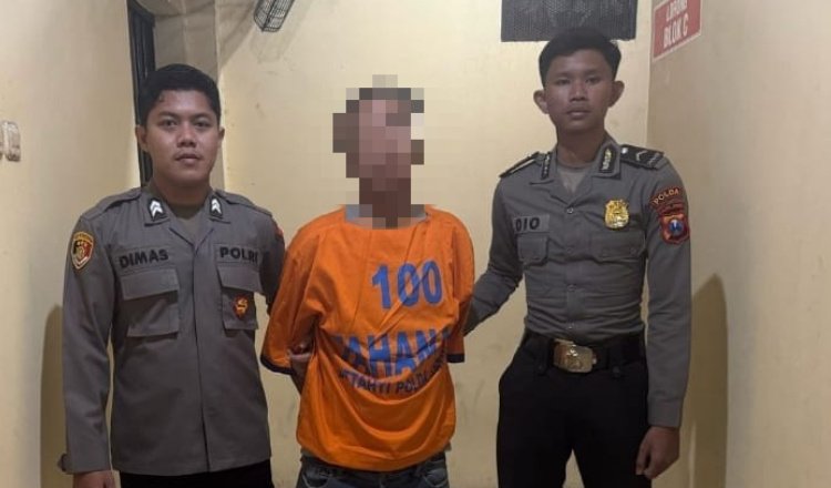 Tersangka curanmor diamankan polisi, Rabu (16/4/2025). (Foto: Humas Polres)