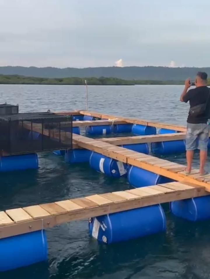 Keramba Balad Grup di Gugusan Pulau Kangean. (Foto; Istimewa)