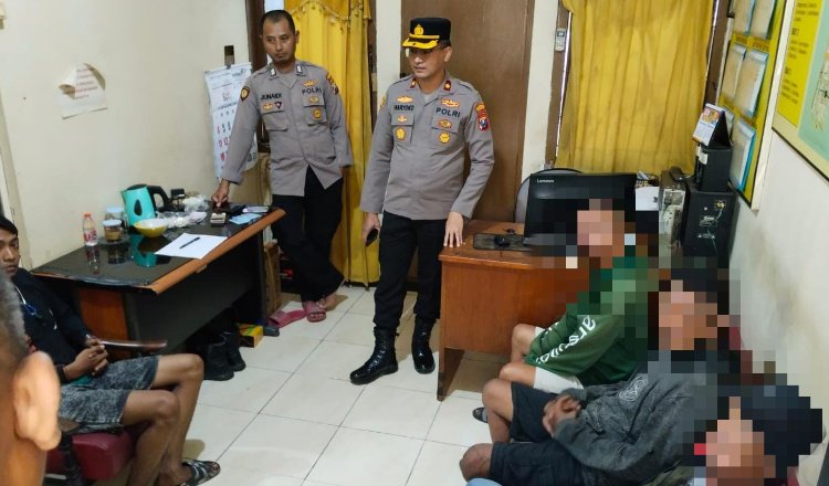 Tukang parkir ilegal diamankan polisi, Jumat (9/5/2025). (Foto: Humas Polres)