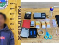Pemuda di Situbondo Terciduk Polisi Saat Hendak Transaksi Narkoba, 4,33 Gram Sabu Disita